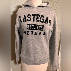 Lightweight Las Vegas EST 1905 Nevada Grey Long Sleeve Hoodie 17”Chest 21”Length